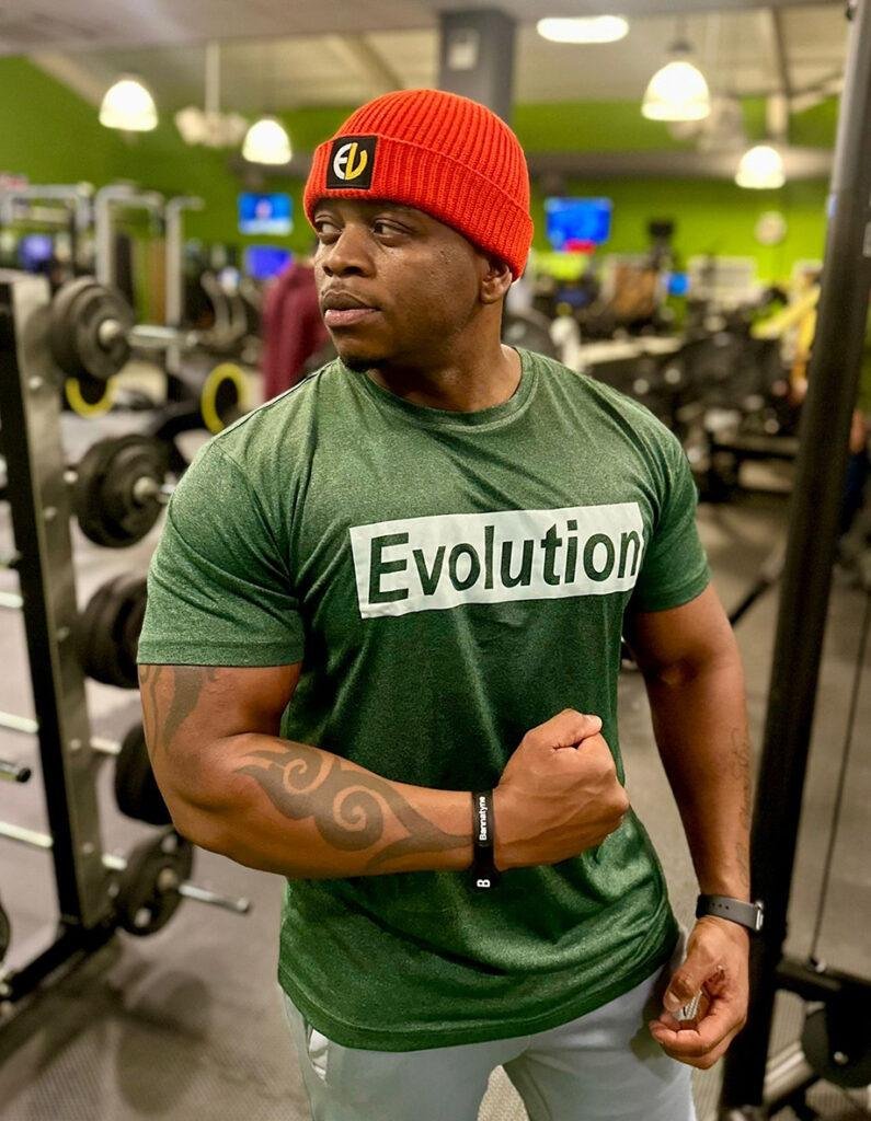 EV Evolution Gym T-Shirt – Shiny Print Logo 2